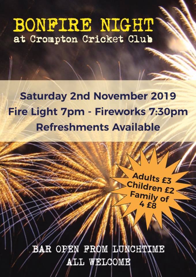 Crompton Cricket Club Bonfire Night